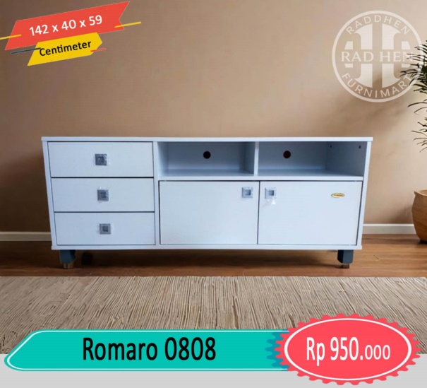Meja TV 0808 Putih